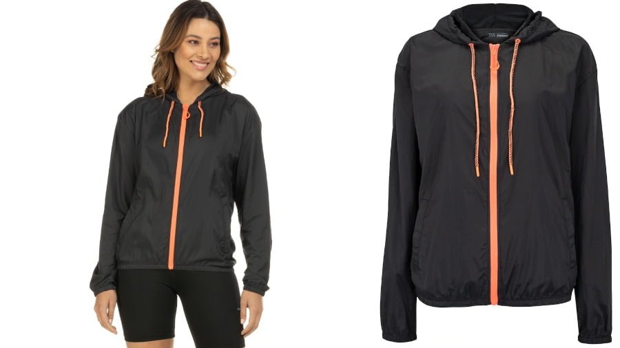 Jaqueta com Capuz Oxer Feminina Toledo Refletivo Costas