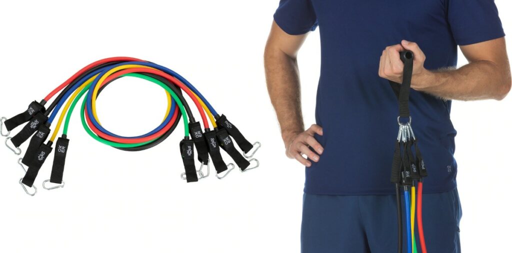 Kit de Faixa Elástica para Treino Oxer com Extensor