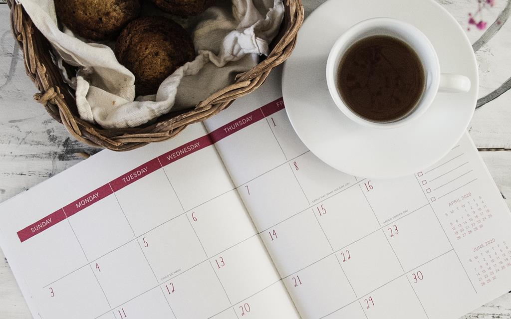 agenda com rotina para suas atividades físicas 
