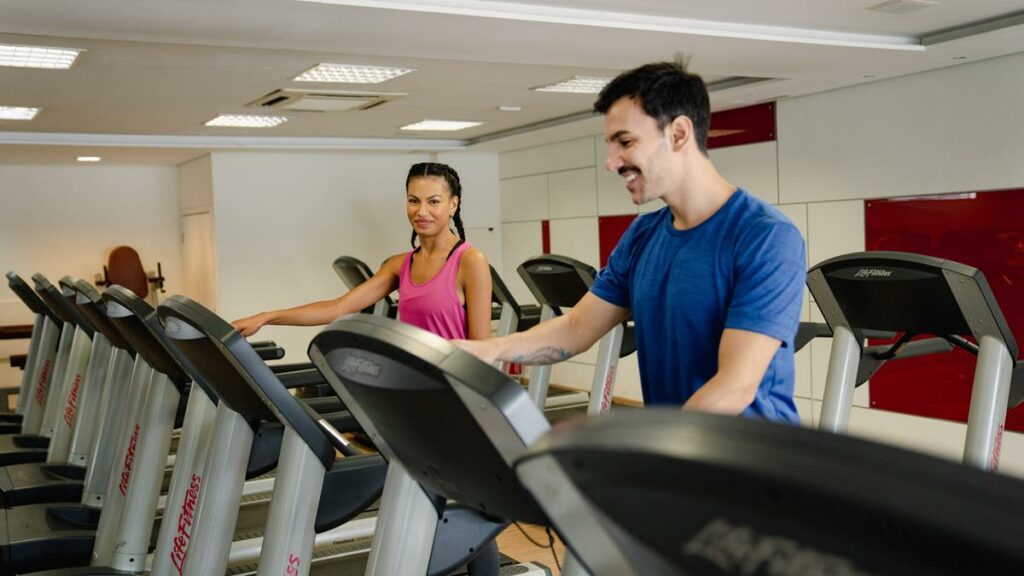 caminhada em casa na esteira