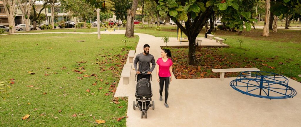 caminhar no parque
