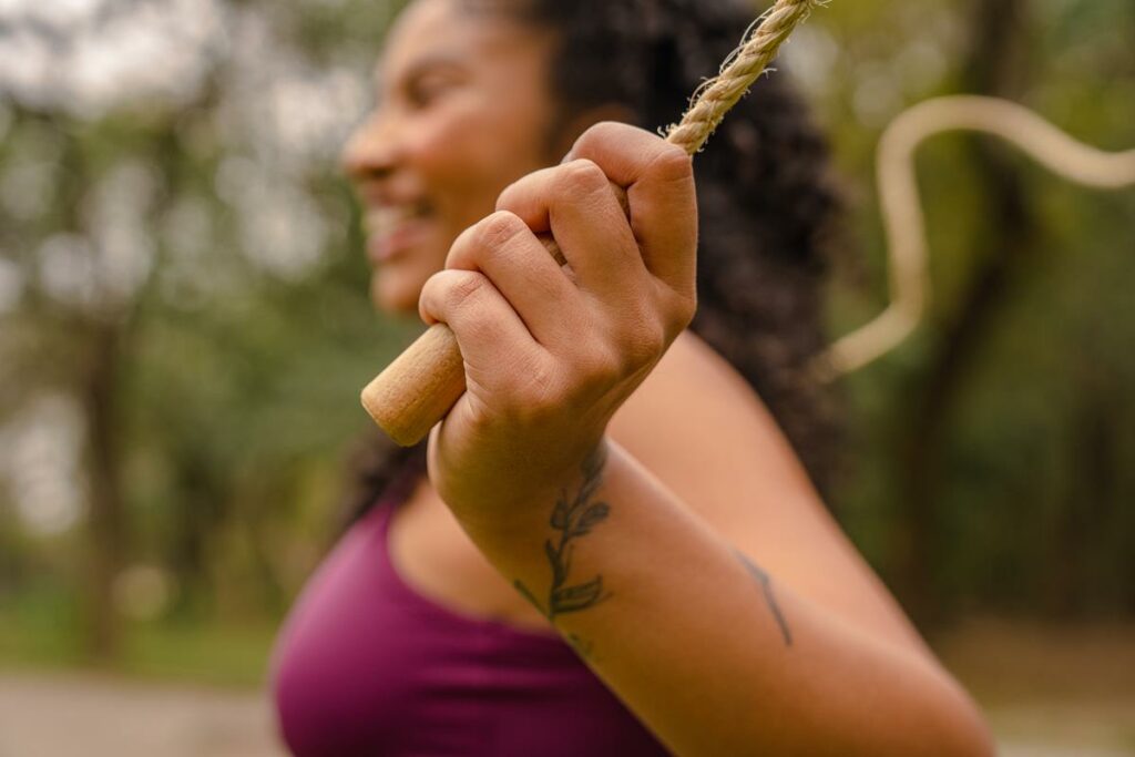 pular corda no parque