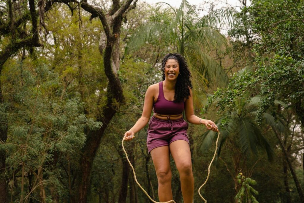 pular corda no parque