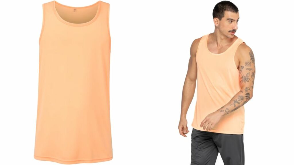 Camiseta Regata Masculina Oxer Mescla Baixa Sustentação