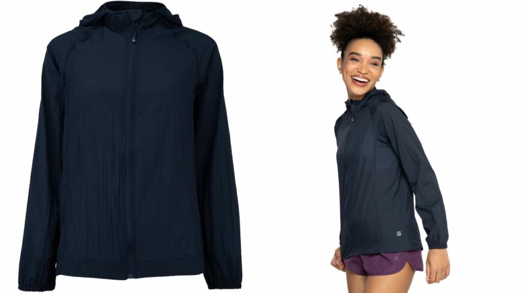 Jaqueta Corta-Vento Feminina Oxer com Capuz Run Faster Packable